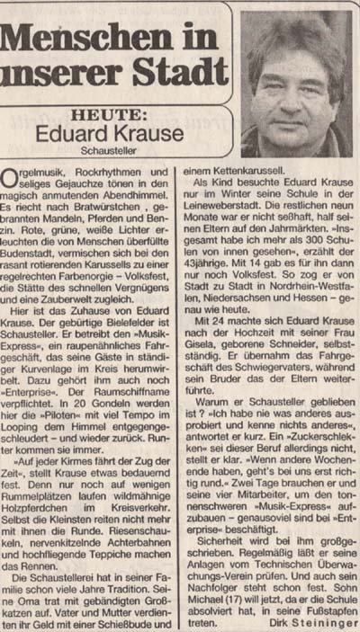 Musikexpress Krause 1970